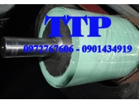 Đắp trục cao su màu xanh lá